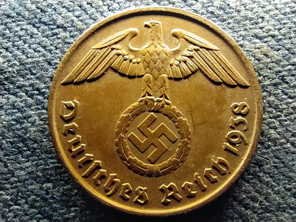 N&eacute;metorsz&aacute;g Horogkeresztes 2 birodalmi pfennig