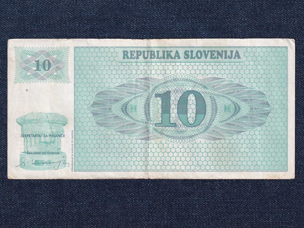 Szlov&eacute;nia 10 tolar bankjegy