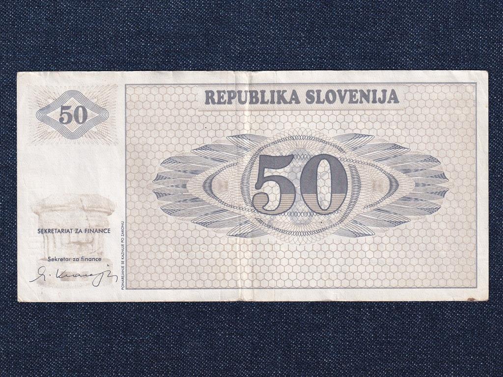 Szlov&eacute;nia 50 tolar bankjegy