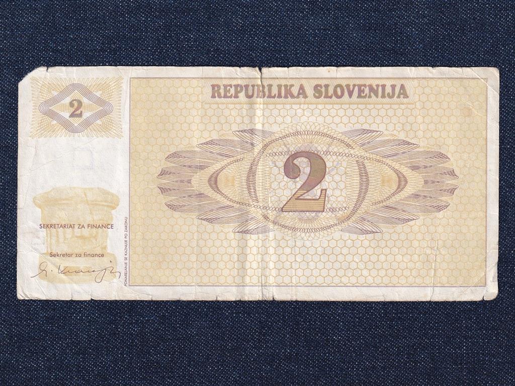 Szlov&eacute;nia 2 tolar bankjegy
