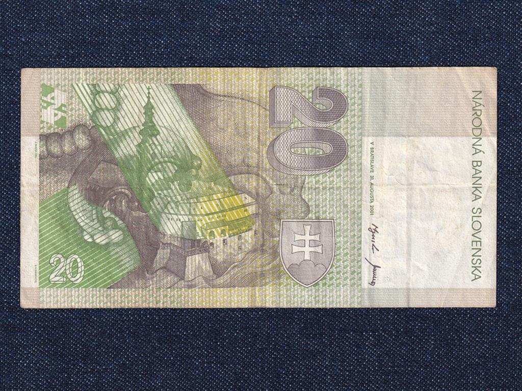 Szlov&aacute;kia 20 Korona bankjegy