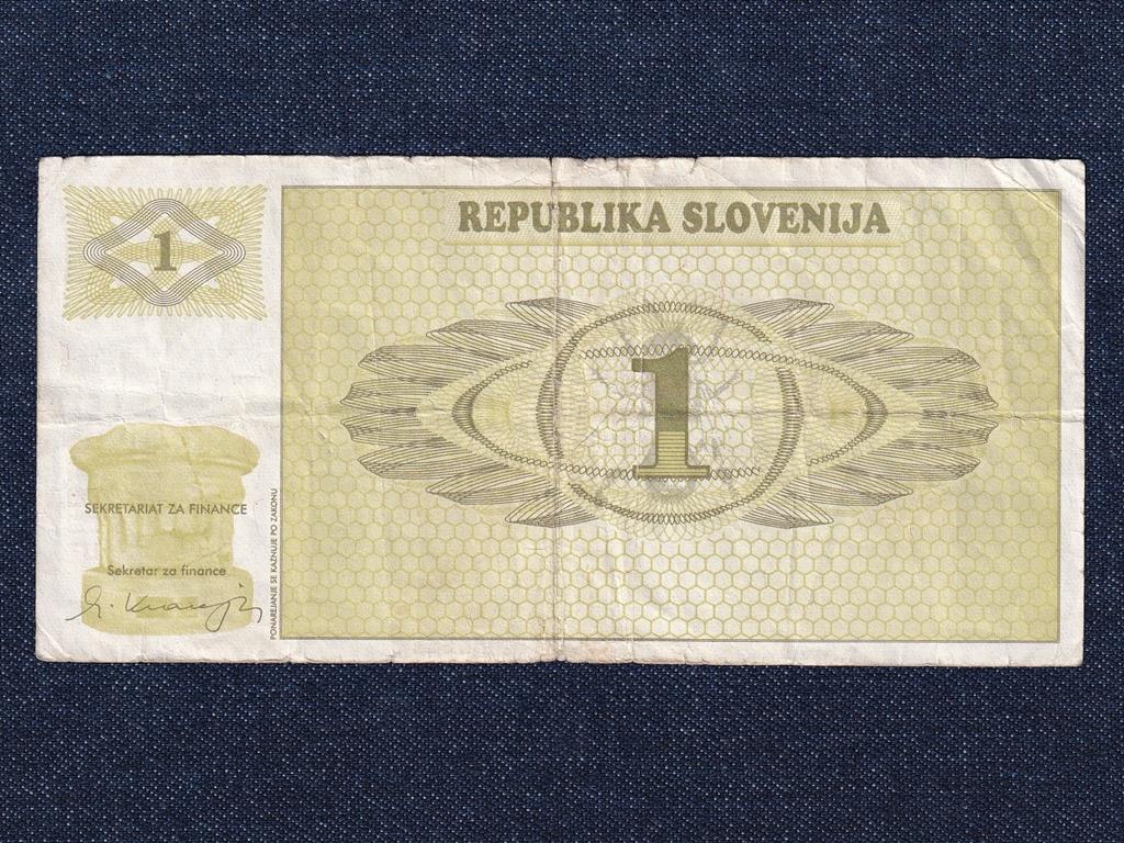 Szlov&eacute;nia 1 tolar bankjegy