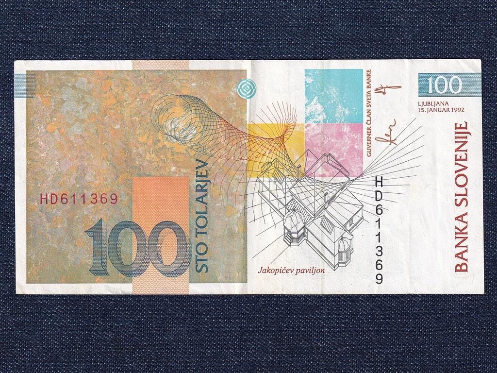 Szlov&eacute;nia 100 tolar bankjegy