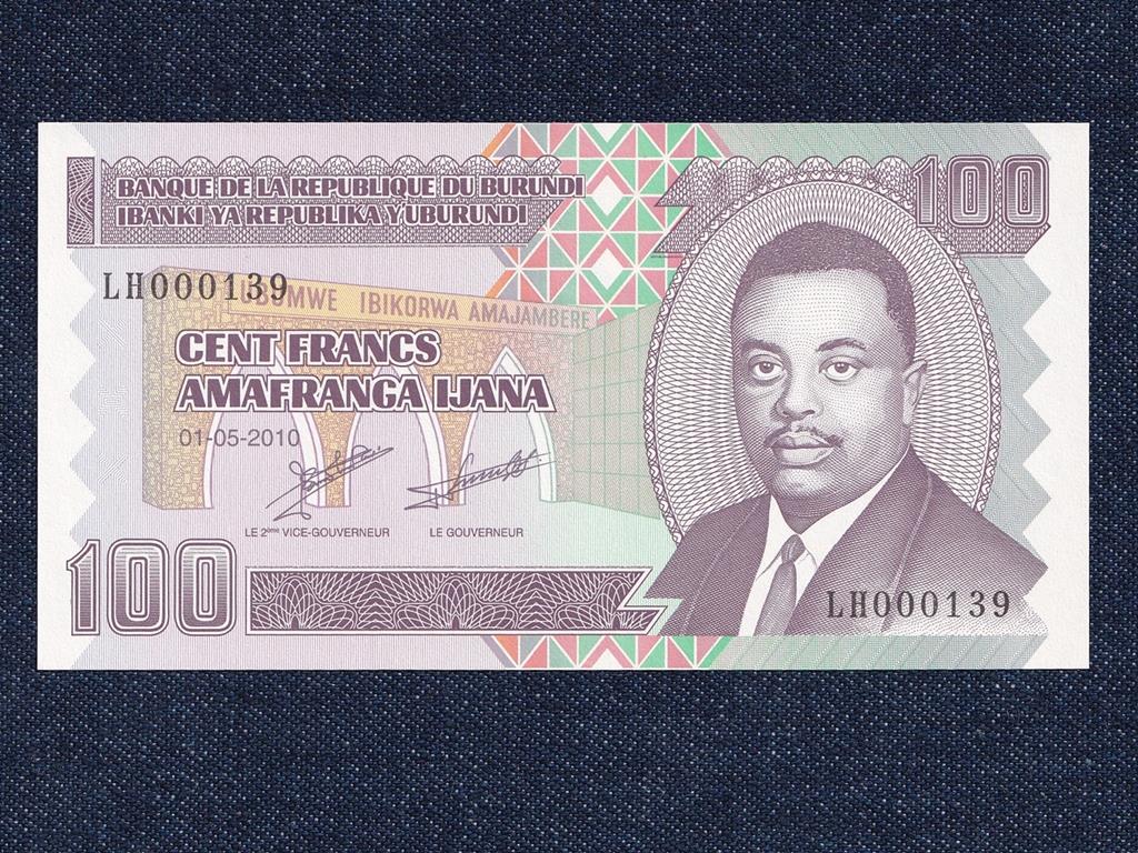 Burundi K&ouml;zt&aacute;rsas&aacute;g (1966-0) 100 Frank bankjegy