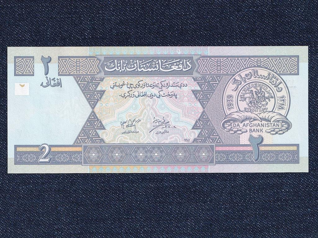 Afganiszt&aacute;n &Aacute;tmeneti Iszl&aacute;m &Aacute;llam (2002-2004) 2 Afghani bankjegy