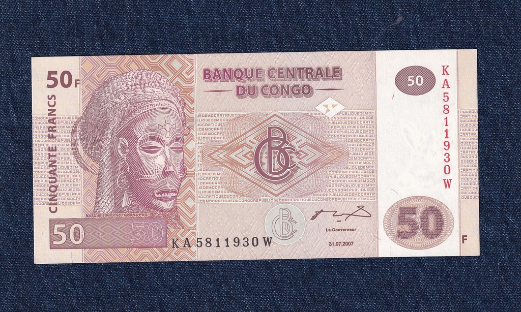 Kong&oacute; (Zaire) 50 frank bankjegy
