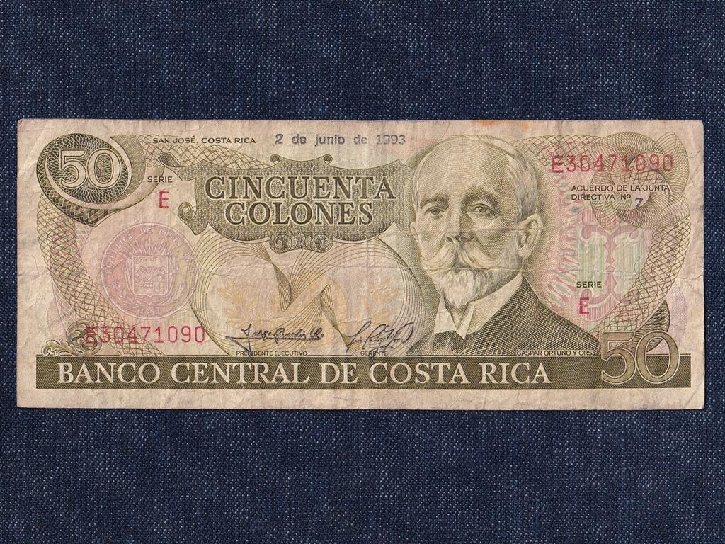 Costa Rica M&aacute;sodik K&ouml;zt&aacute;rsas&aacute;g (1948-0) 50 Col&oacute;n bankjegy