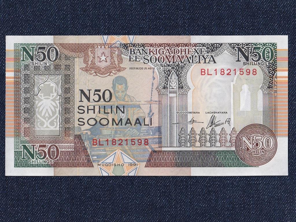 Szom&aacute;lia 50 shilling bankjegy