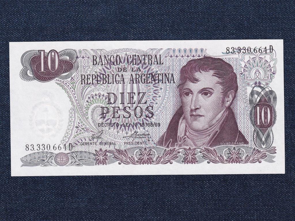 Argent&iacute;na Sz&ouml;vets&eacute;gi tartom&aacute;ny (1861-0) 10 Peso bankjegy
