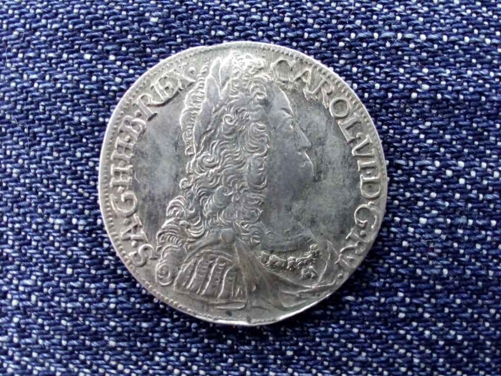 N&eacute;met-R&oacute;mai Birodalom Karl VI. cs&aacute;sz&aacute;r (1711-1740) ez&uuml;st 6 krajc&aacute;r
