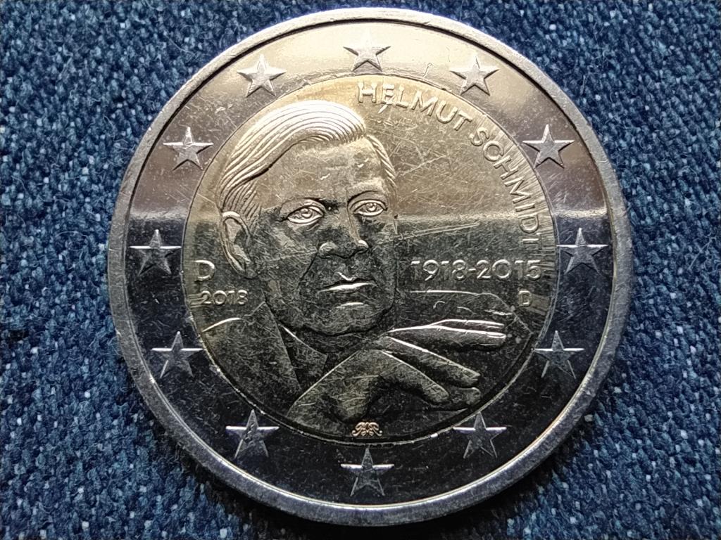 N&eacute;metorsz&aacute;g 100 &eacute;ve sz&uuml;letett Helmut Schmidt 2 Euro