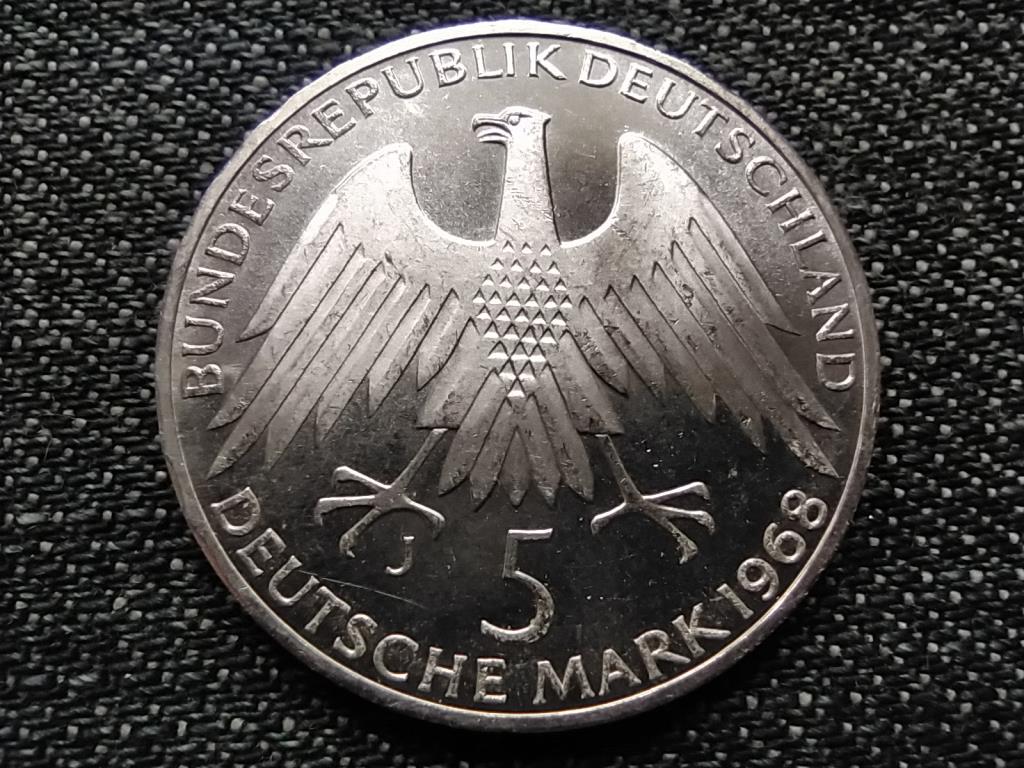 N&eacute;metorsz&aacute;g 150 &eacute;ve sz&uuml;letett Friedrich Wilhelm Raiffeisen .625 ez&uuml;st 5 M&aacute;rka