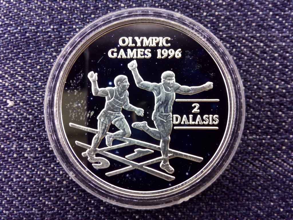 Gambia XXVI. Ny&aacute;ri Olimpia 1996 Atlanta Fut&aacute;s .500 Ez&uuml;st 2 Dalasi