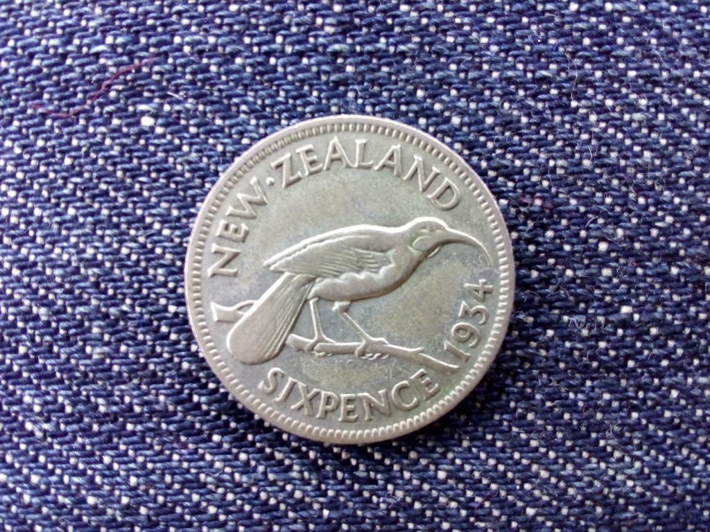&Uacute;j-Z&eacute;land V. Gy&ouml;rgy .500 ez&uuml;st 6 Pence