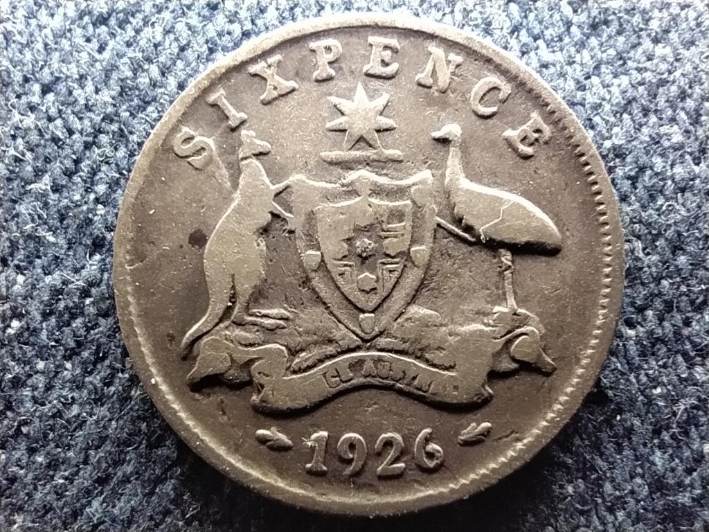 Ausztr&aacute;lia V. Gy&ouml;rgy (1910-1936) .925 6 Penny
