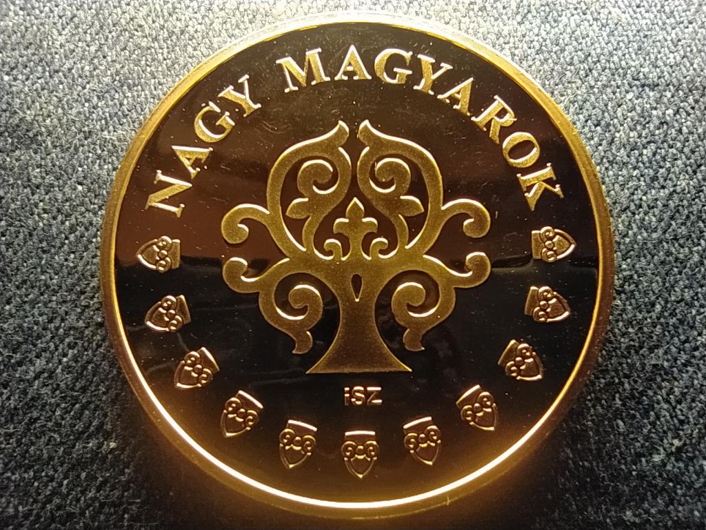 Nagy Magyarok Petőfi S&aacute;ndor aranyozott r&eacute;z &eacute;rem