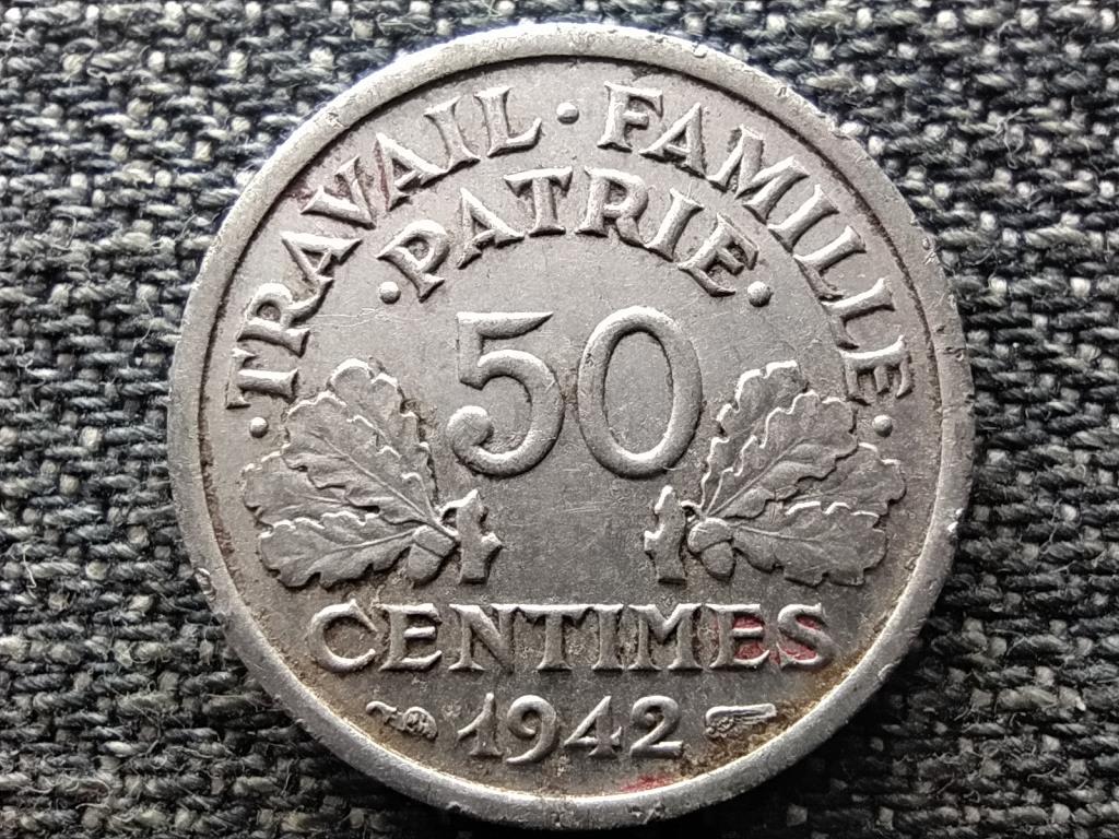 Franciaorsz&aacute;g Vichy &Aacute;llam (1940-1944) 50 Centimes