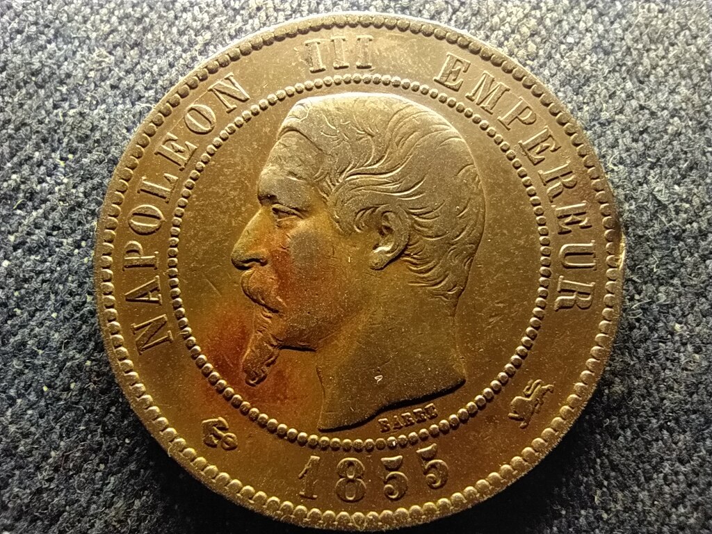 Franciaorsz&aacute;g III. Nap&oacute;leon (1852-1870) 10 Centimes