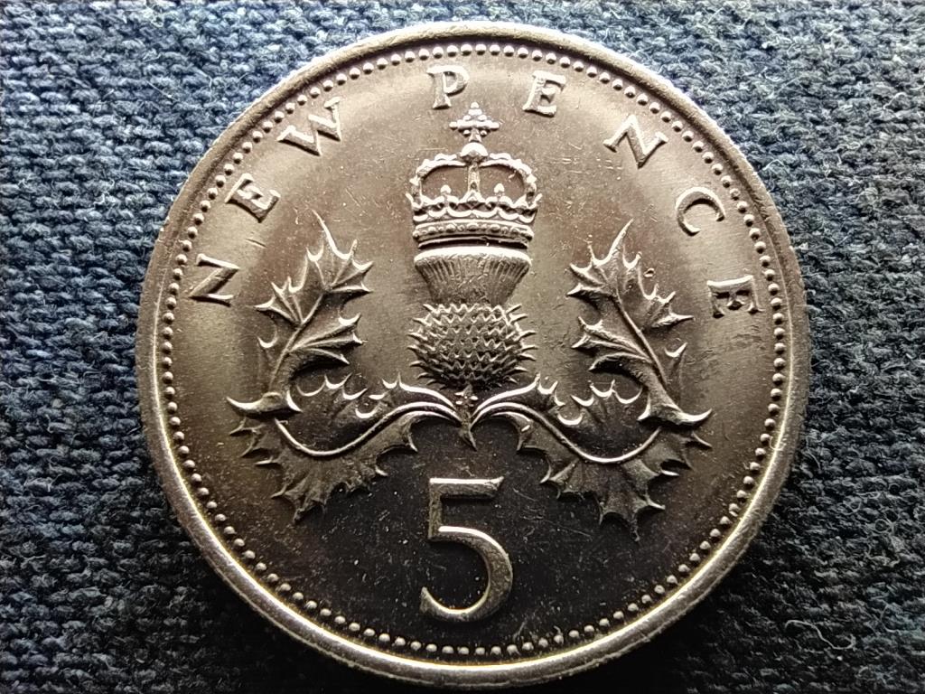 Anglia II. Erzs&eacute;bet (1952-2022) 5 &Uacute;j Penny 