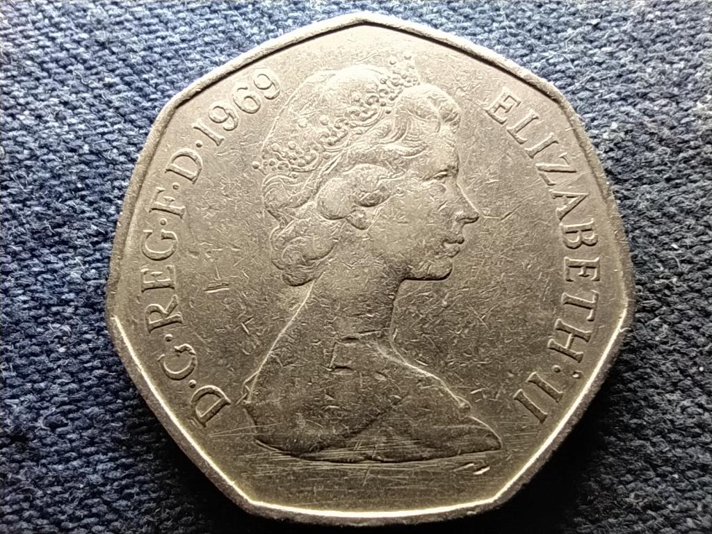 Anglia II. Erzs&eacute;bet (1952-) 50 &Uacute;j Penny