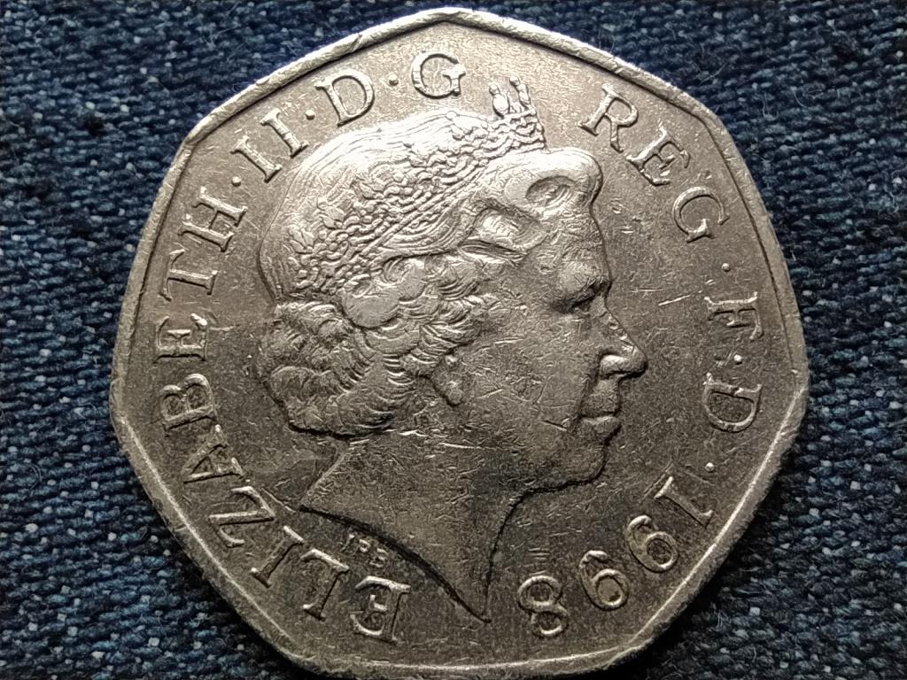 Anglia II. Erzs&eacute;bet (1952-) 50 Penny
