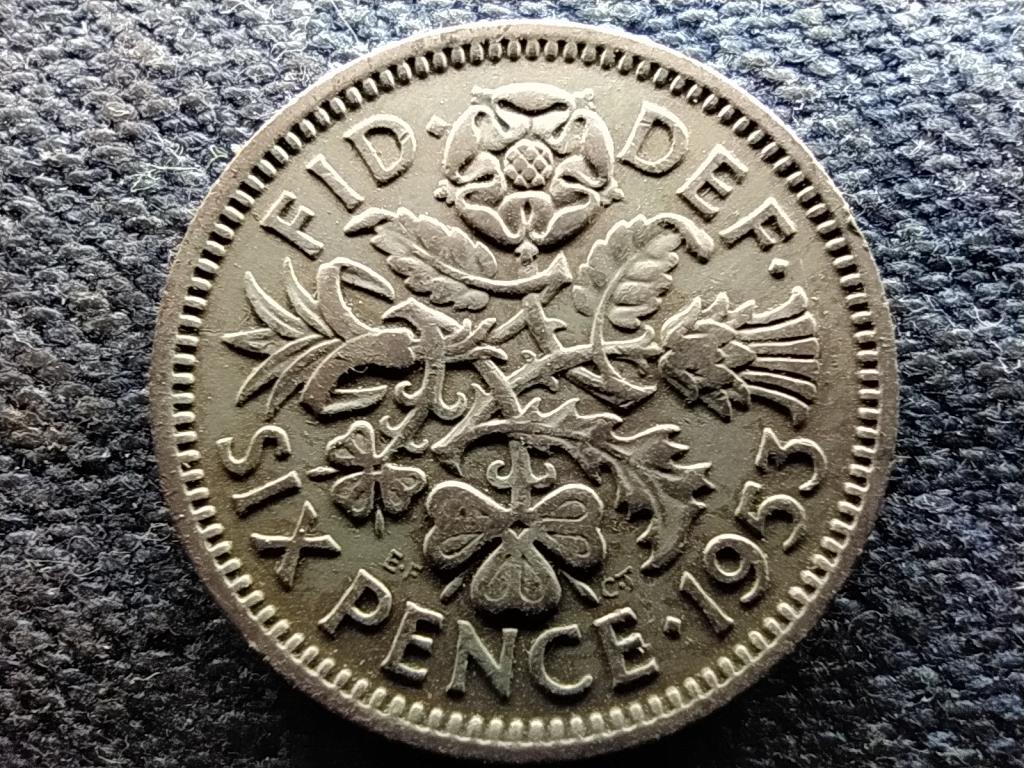 Anglia II. Erzs&eacute;bet (1952-) 6 Penny