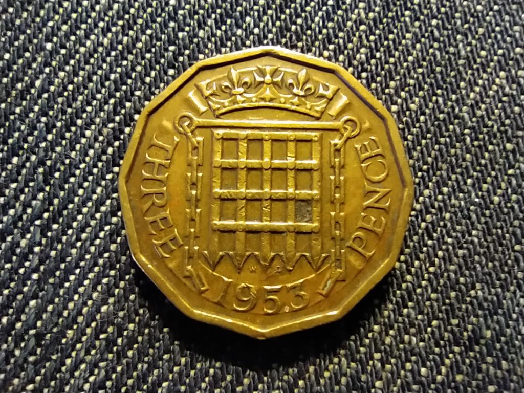 Anglia II. Erzs&eacute;bet (1952-) 3 Penny