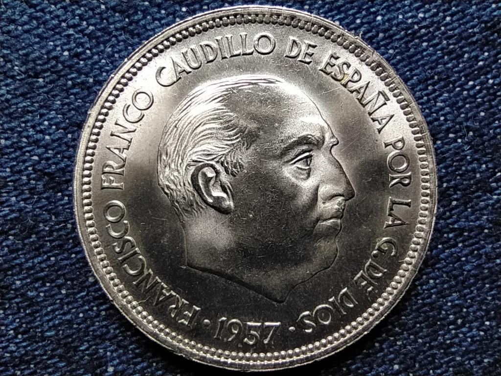 Spanyolorsz&aacute;g Francisco Franco (1936-1975) 25 Peseta 1957