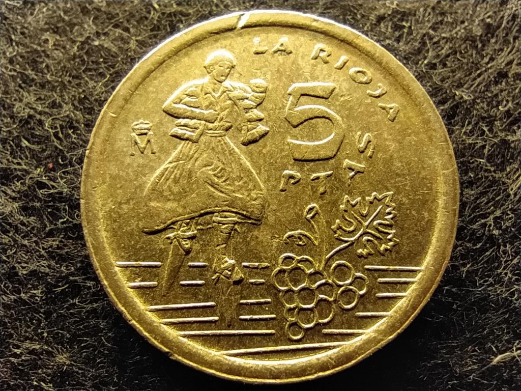 Spanyolorsz&aacute;g La Rioja 5 Peseta