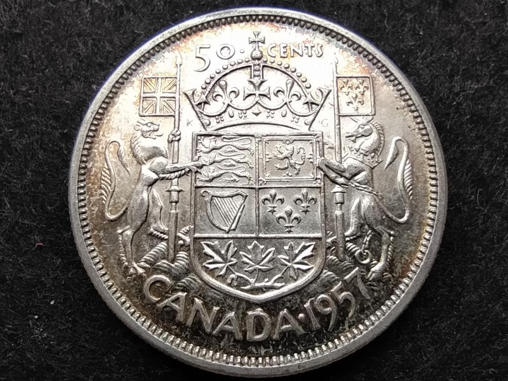 Kanada II. Erzs&eacute;bet .800 ez&uuml;st 50 Cent