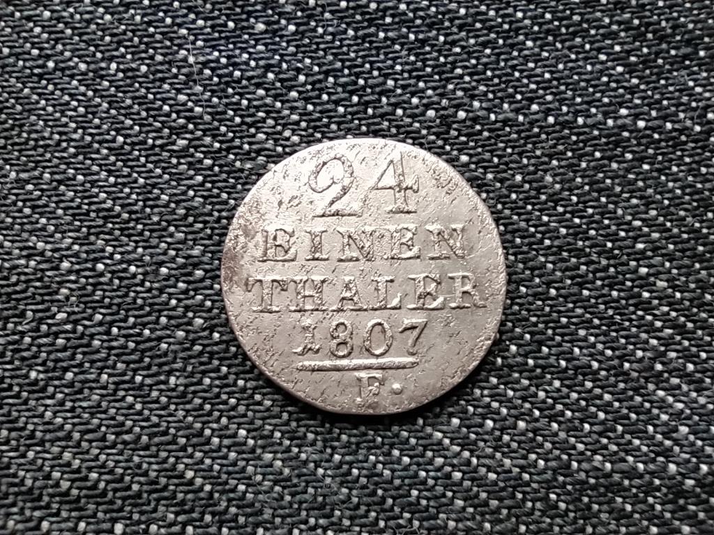 N&eacute;metorsz&aacute;g Hessen-Kassel V&aacute;laszt&oacute;fejedelms&eacute;g I. Vilmos ez&uuml;st 1/24 Tall&eacute;r