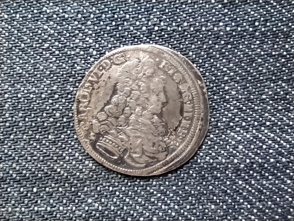 N&eacute;met-R&oacute;mai Birodalom Karl VI. cs&aacute;sz&aacute;r (1711-1740) ez&uuml;st 3 krajc&aacute;r