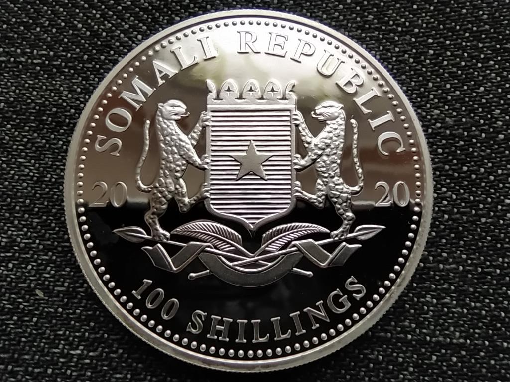 Szom&aacute;lia .999 ez&uuml;st 100 Shilling