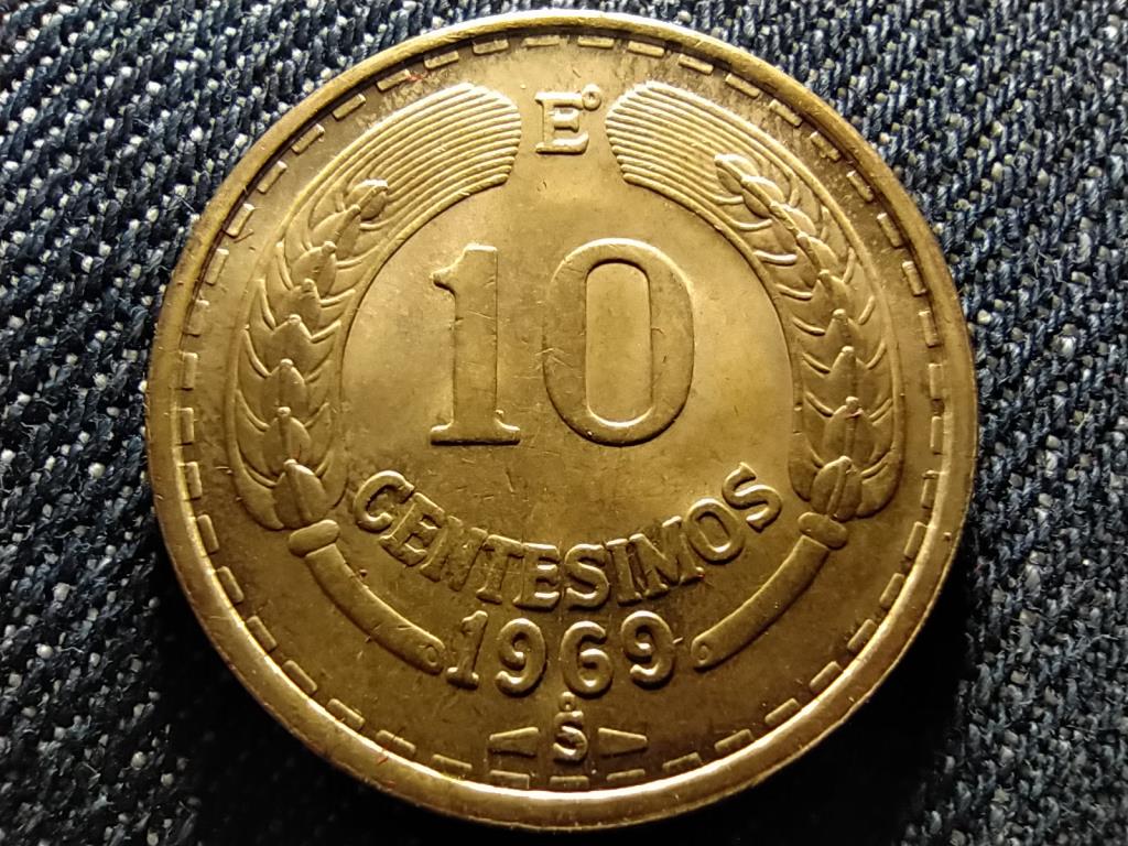 Chile K&ouml;zt&aacute;rsas&aacute;g (1818-0) 10 Cent&eacute;simo