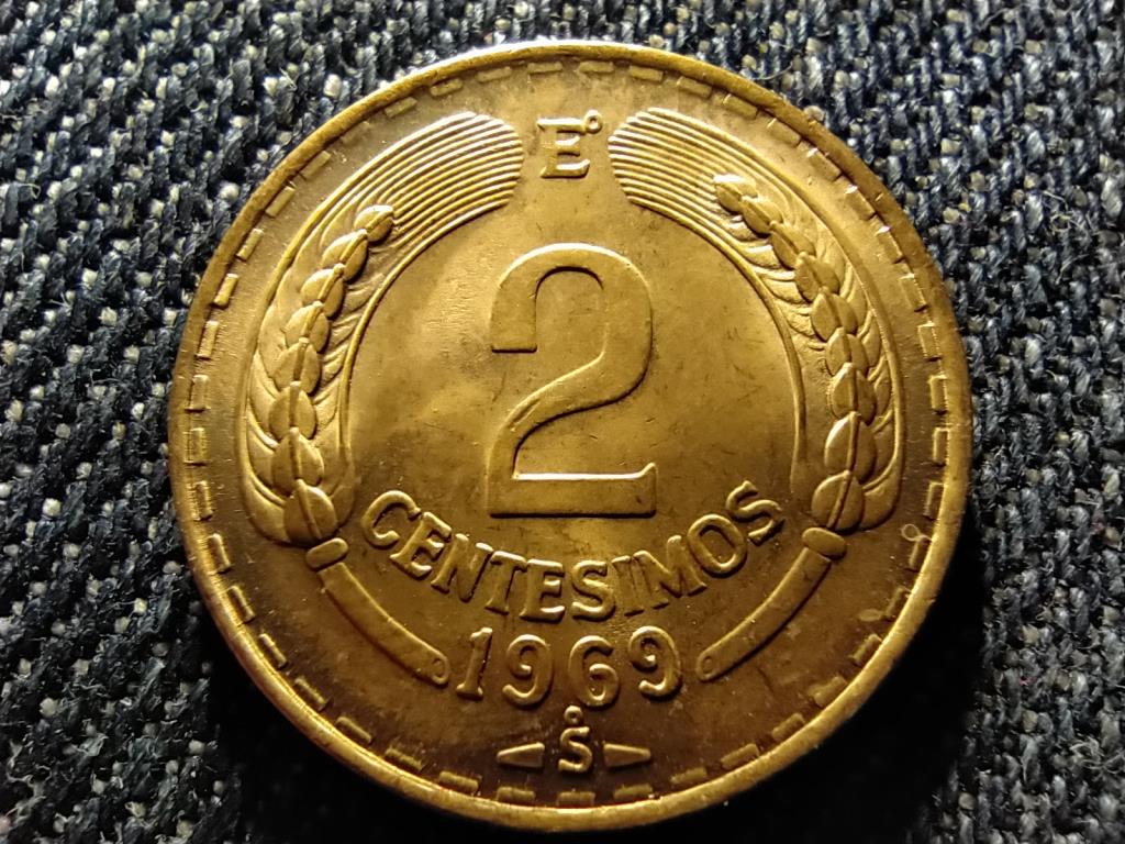 Chile K&ouml;zt&aacute;rsas&aacute;g (1818-0) 2 Cent&eacute;simo