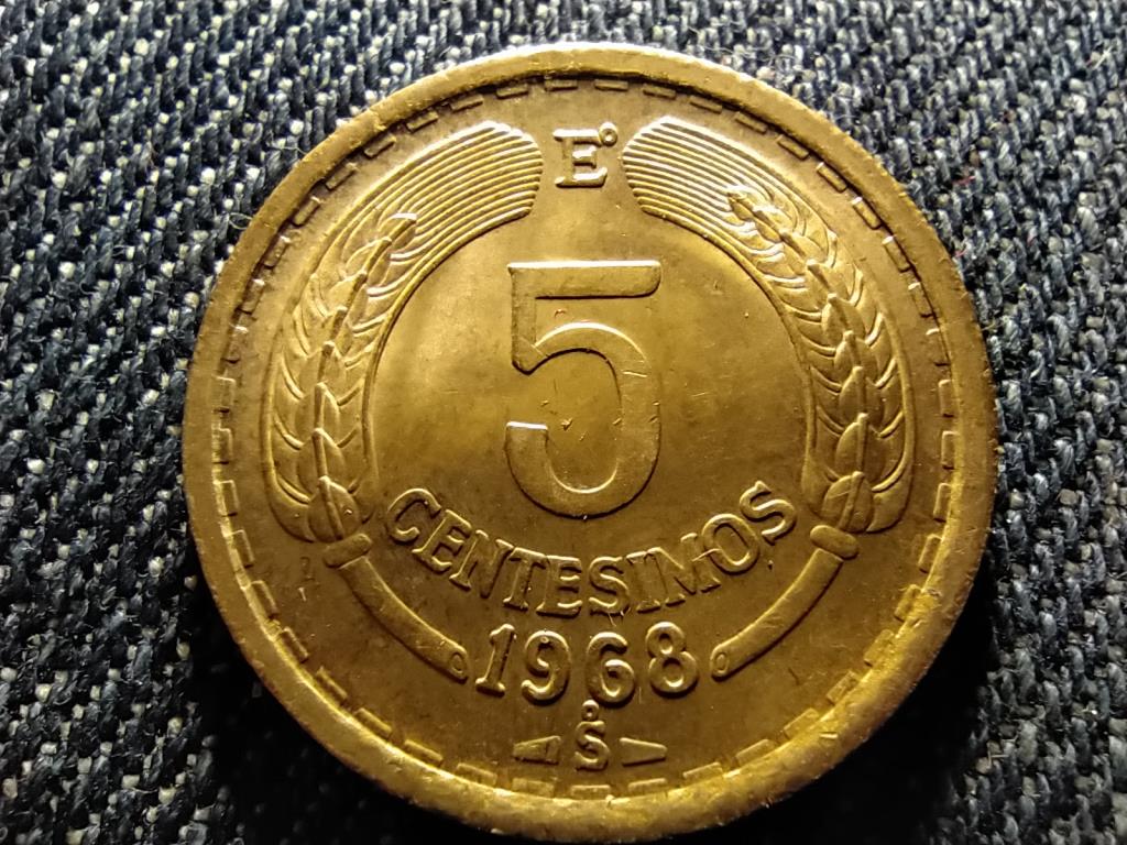 Chile K&ouml;zt&aacute;rsas&aacute;g (1818-0) 5 Cent&eacute;simo