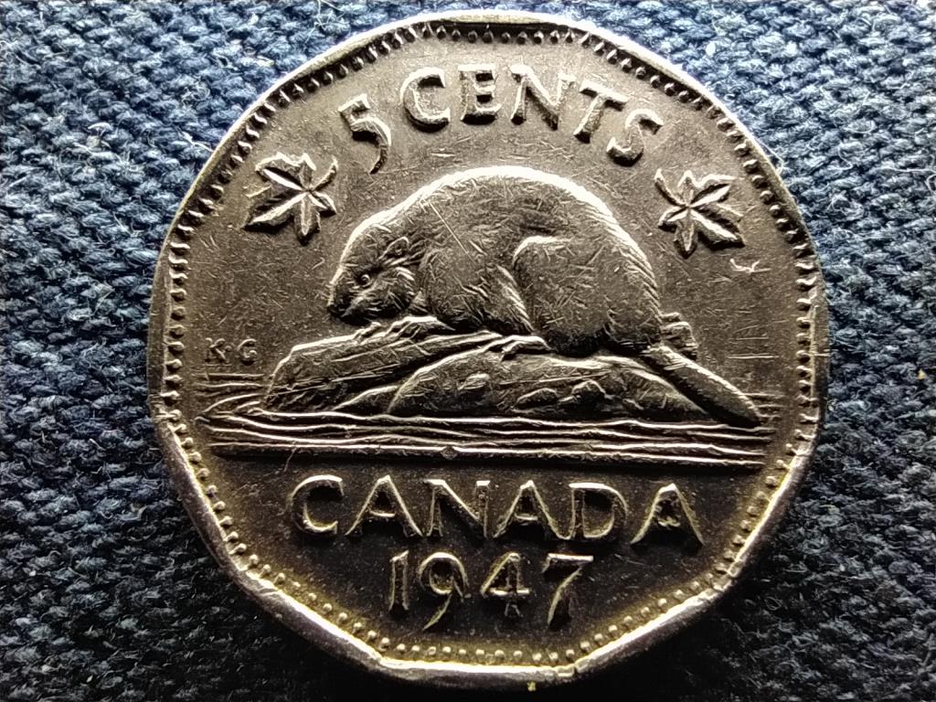 Kanada VI. Gy&ouml;rgy 5 Cent