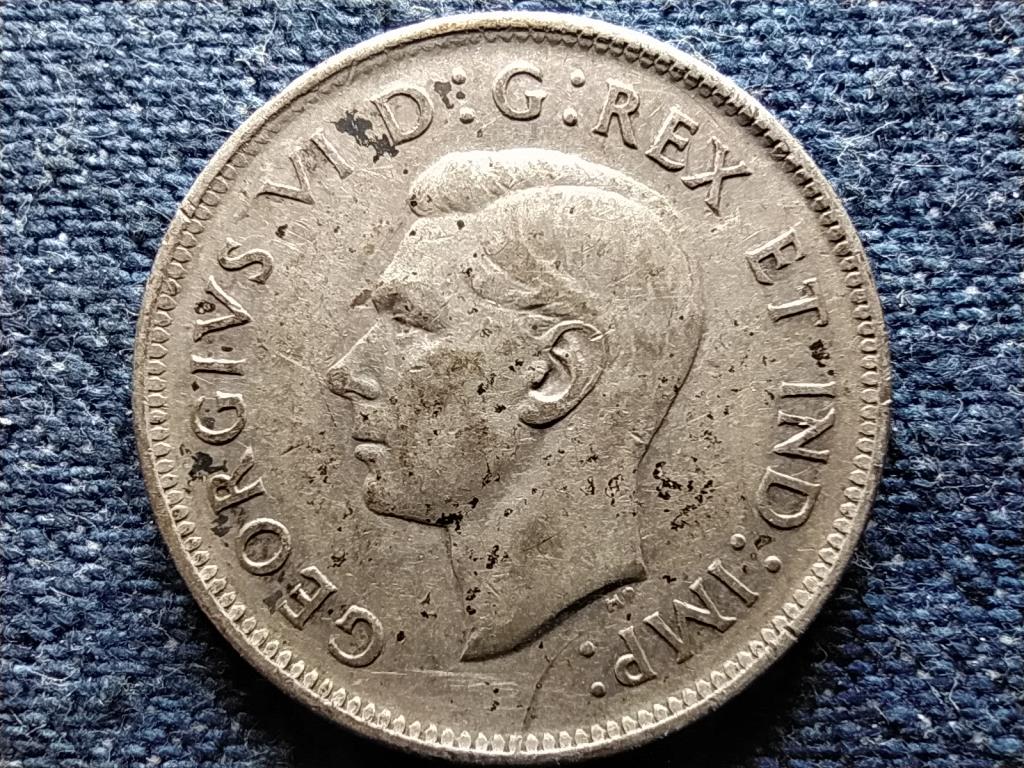 Kanada VI. Gy&ouml;rgy .800 ez&uuml;st 25 Cent