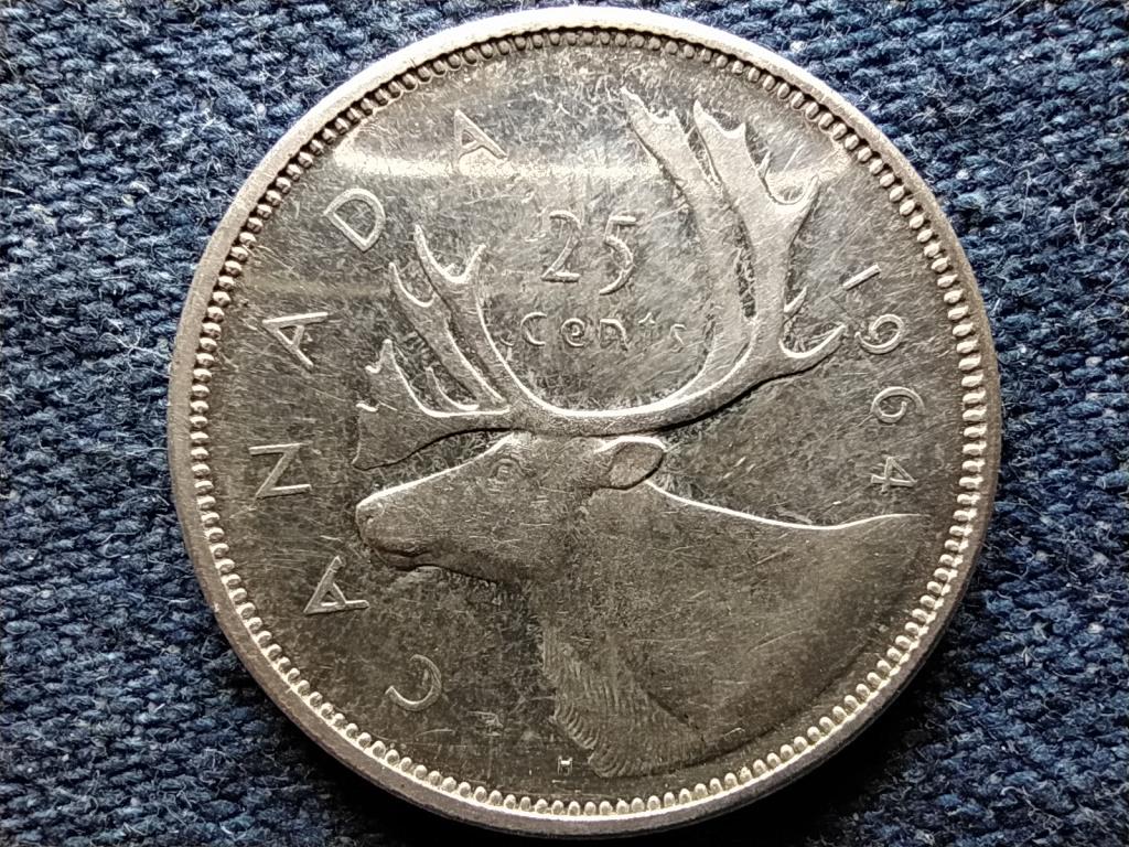 Kanada II. Erzs&eacute;bet .800 ez&uuml;st 25 Cent