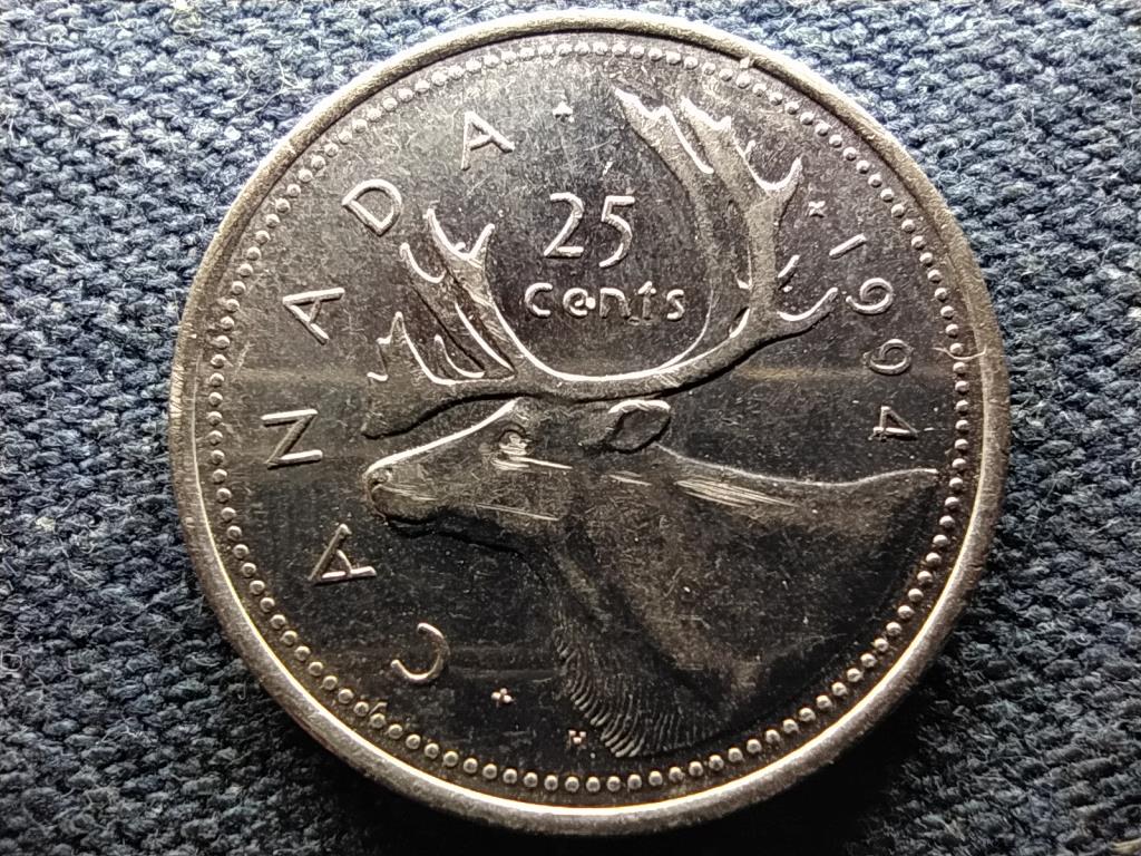 Kanada II. Erzs&eacute;bet 25 Cent