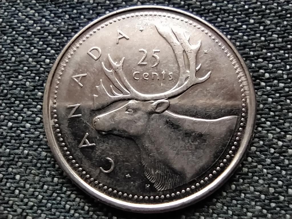 Kanada 50 &eacute;ve uralkodik II. Erzs&eacute;bet 25 Cent