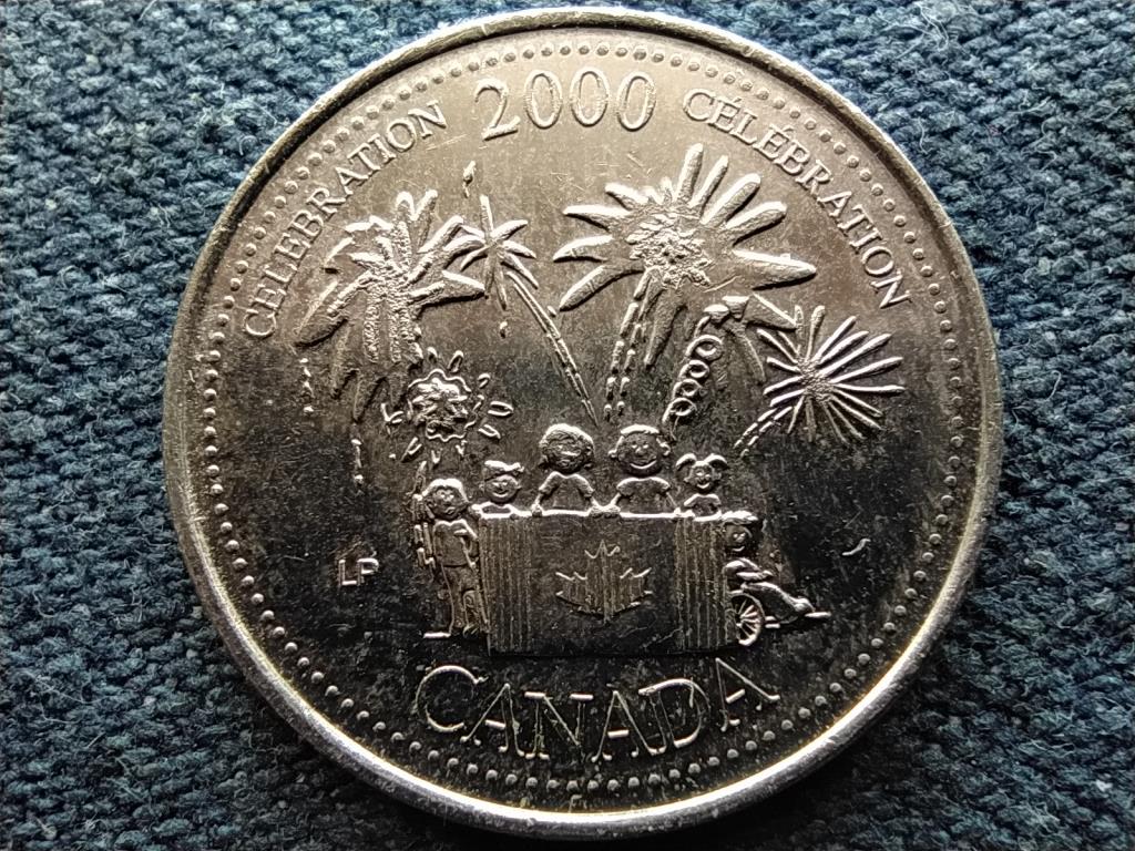 Kanada Bel&eacute;p&eacute;s a harmadik &eacute;vezredbe &Uuml;nnepl&eacute;s 25 Cent