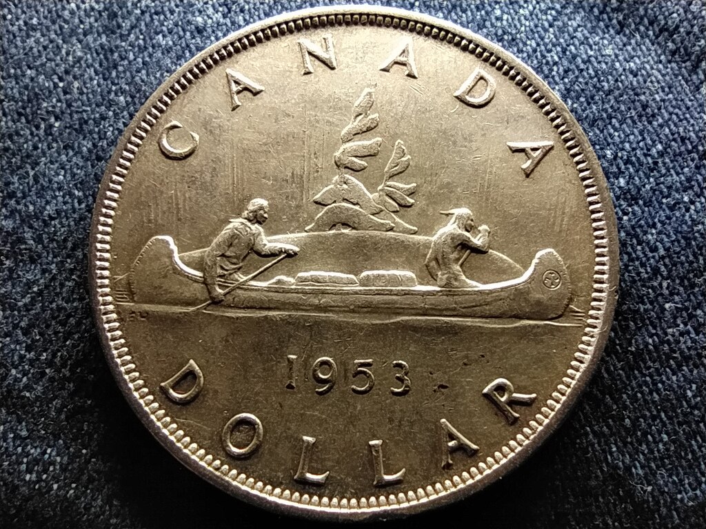 Kanada II. Erzs&eacute;bet kenu .800 ez&uuml;st 1 Doll&aacute;r
