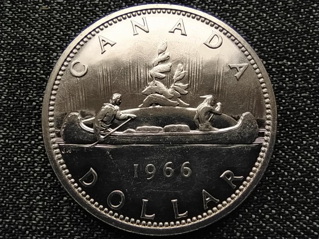 Kanada II. Erzs&eacute;bet kenu .800 ez&uuml;st 1 Doll&aacute;r
