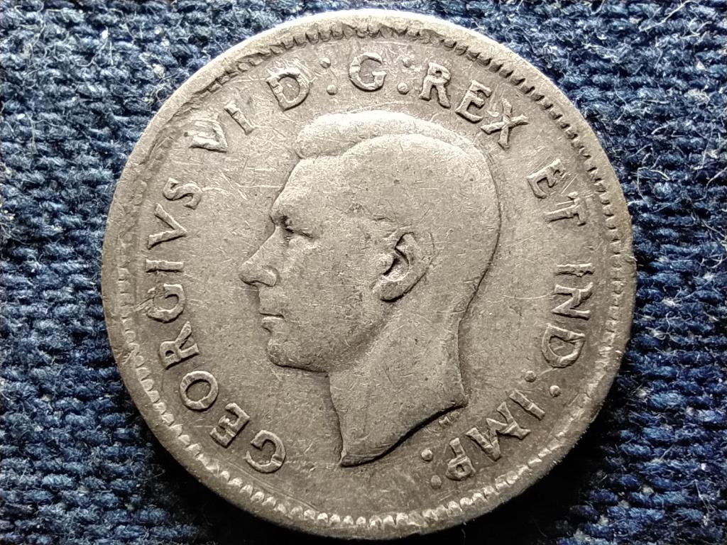 Kanada VI. Gy&ouml;rgy .800 ez&uuml;st 10 Cent