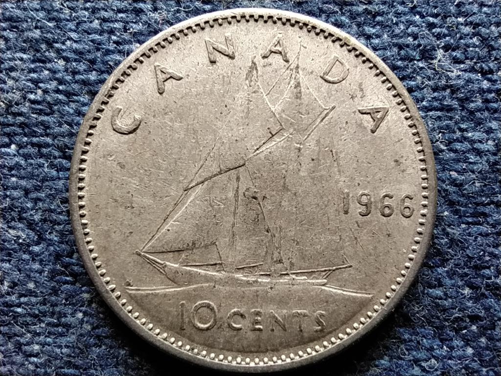 Kanada II. Erzs&eacute;bet .800 ez&uuml;st 10 Cent
