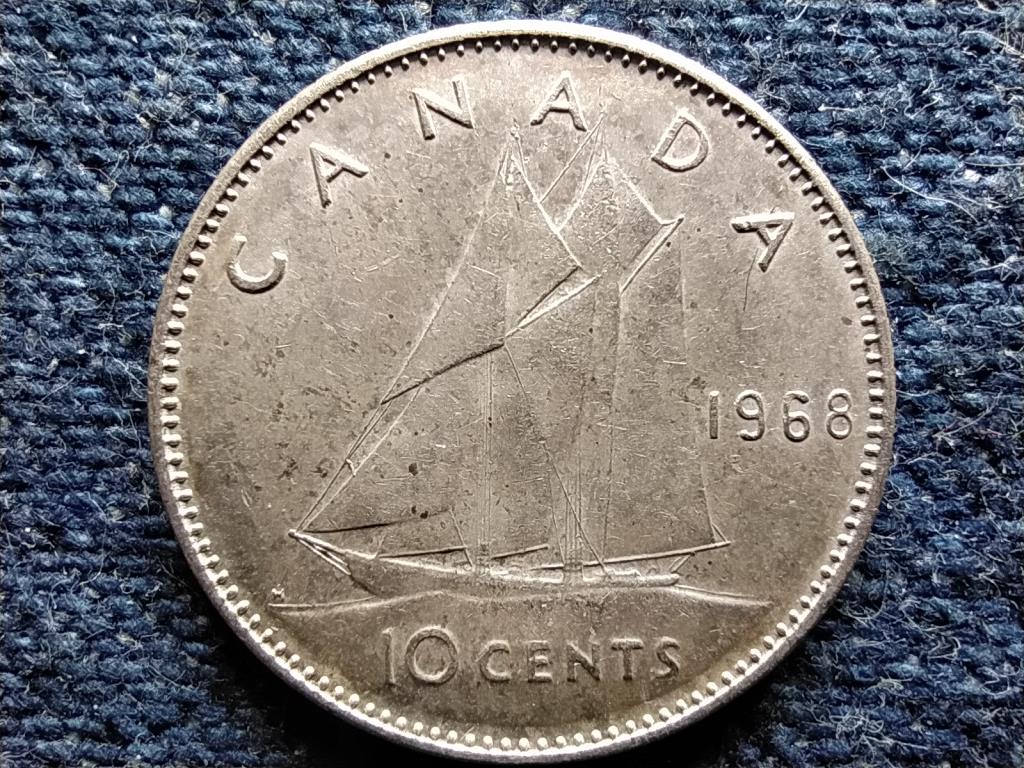 Kanada II. Erzs&eacute;bet .500 ez&uuml;st 10 Cent