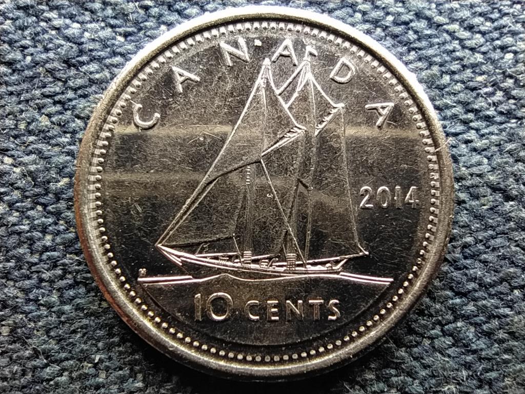 Kanada II. Erzs&eacute;bet 10 Cent