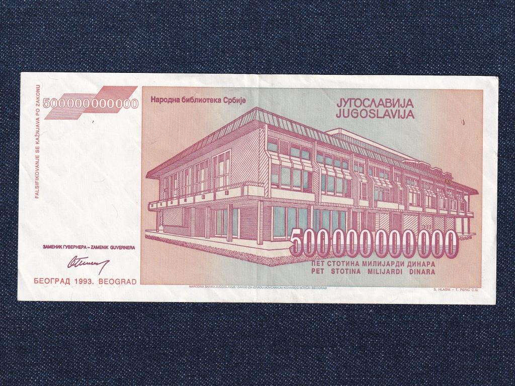 Jugoszl&aacute;via 500 milli&aacute;rd D&iacute;n&aacute;r bankjegy