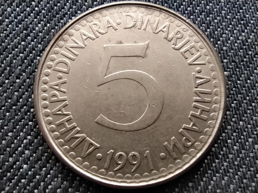 Jugoszl&aacute;via 5 D&iacute;n&aacute;r 